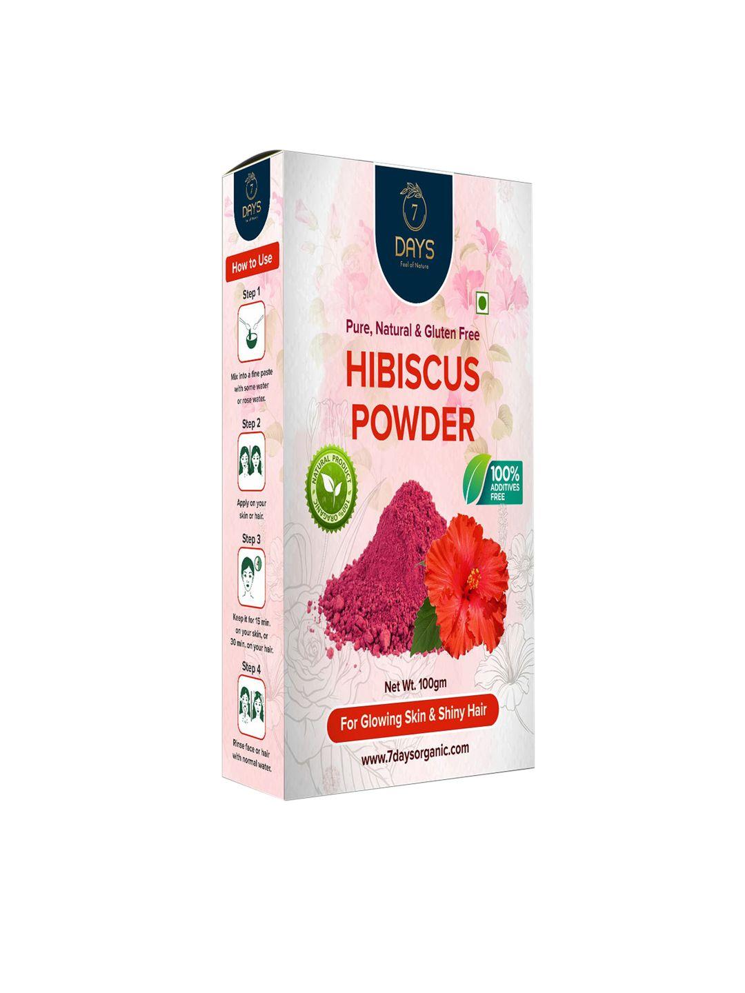 7 days 100% natural & pure hibiscus powder for shiny hair & glowing skin-100 g