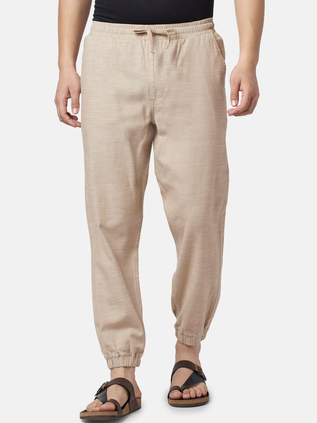 7 alt by pantaloons men cotton loose fit trousers