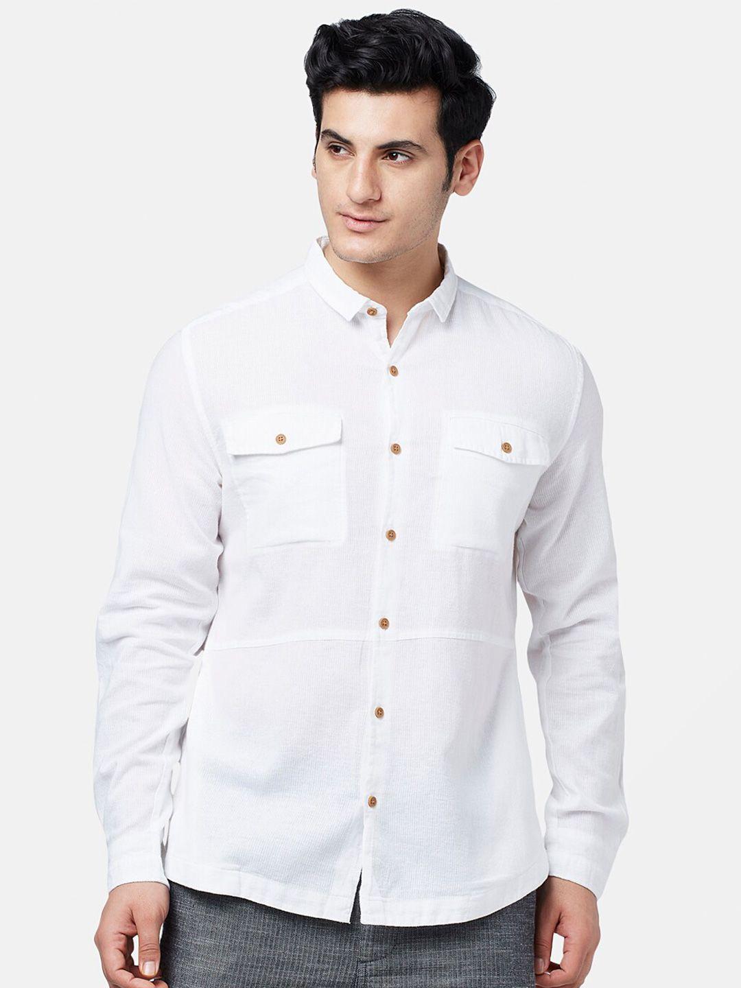 7 alt by pantaloons men regular fit casual cotton shirt