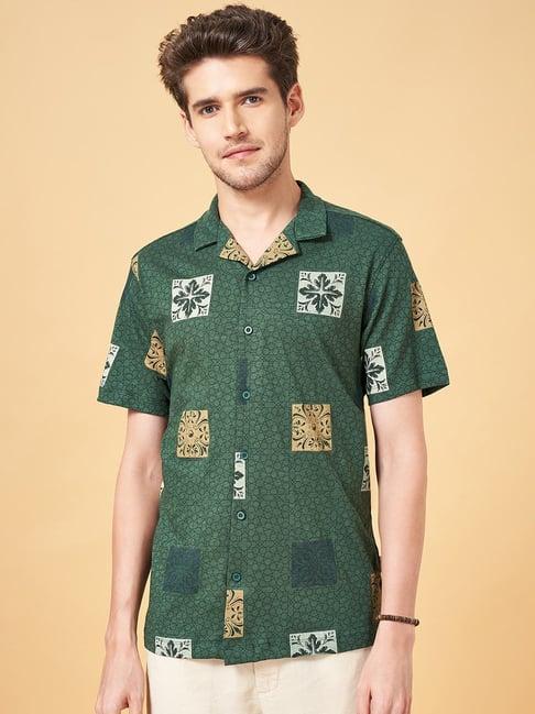 7 alt by pantaloons pine cotton slim fit printed shirt