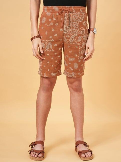 7 alt by pantaloons sunburn cotton slim fit printed shorts