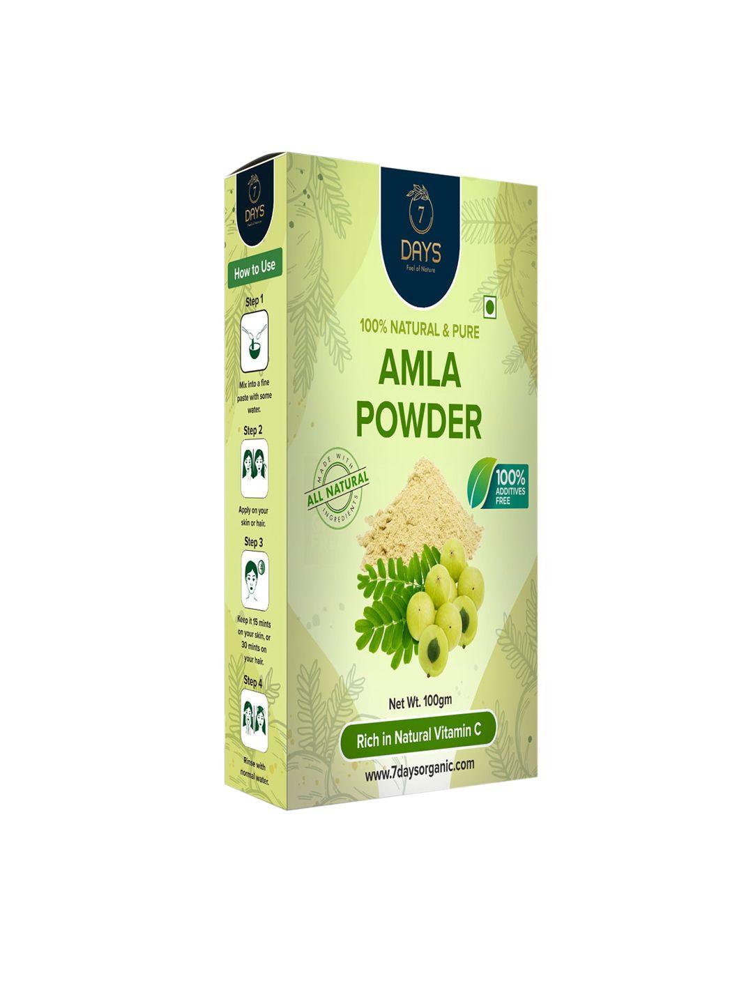 7 days 100% natural & pure amla powder for hair & skin - 100 g