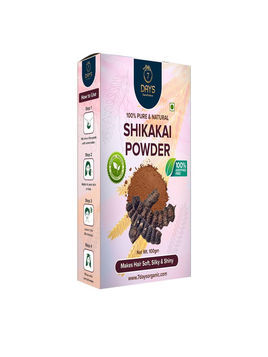 7 days 100% natural & pure shikakai powder for soft & silky hair - 100 g