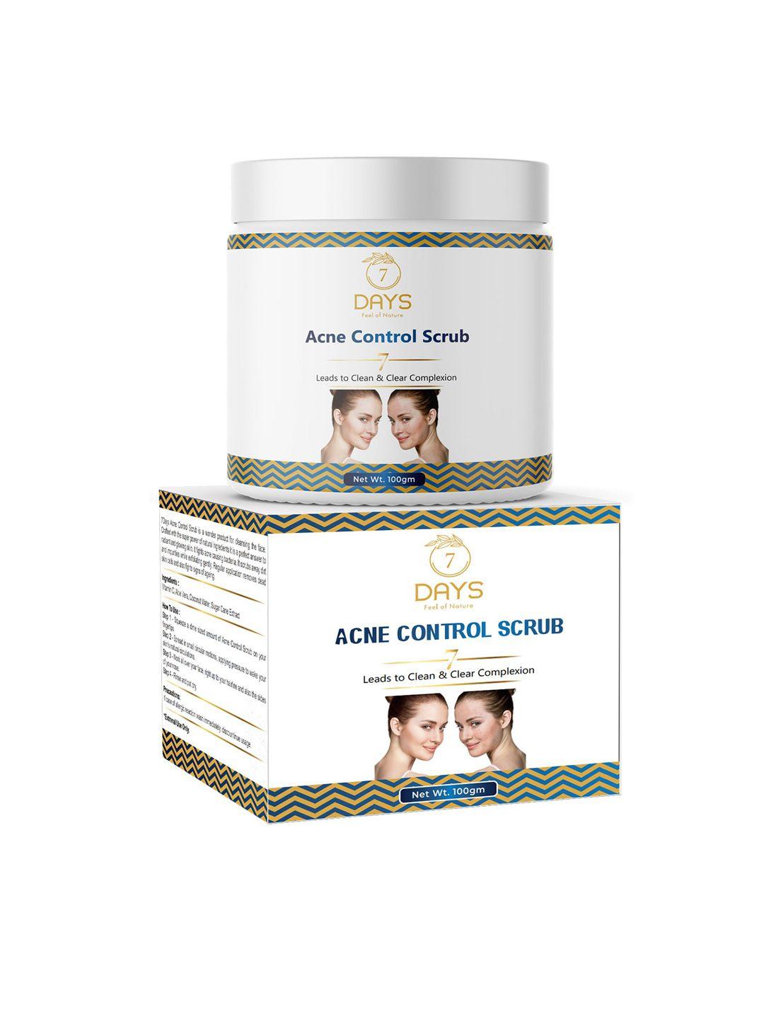 7 days acne control face scrub for clean & clear complexion - 100 g