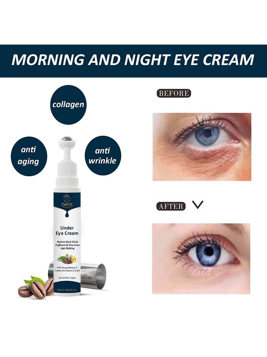 7 days age-defying under eye cream with coffee oil vitamin e & b3 - 15 g