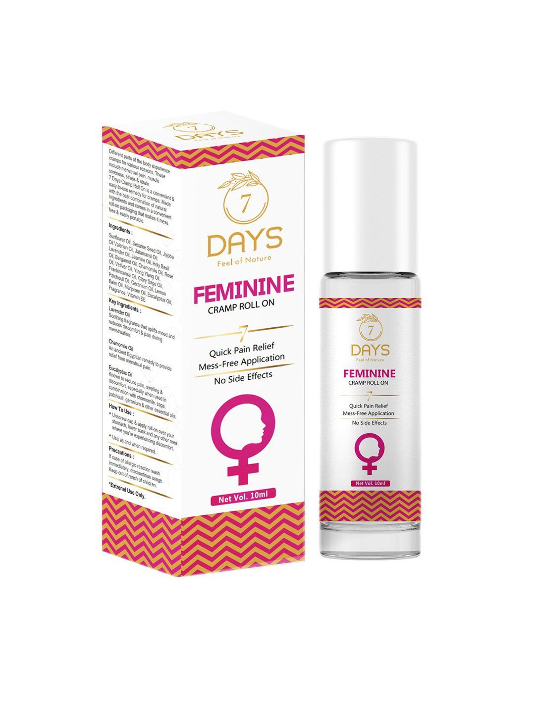 7 days feminine cramp relief roll on for instant relief from period pain - 10 ml