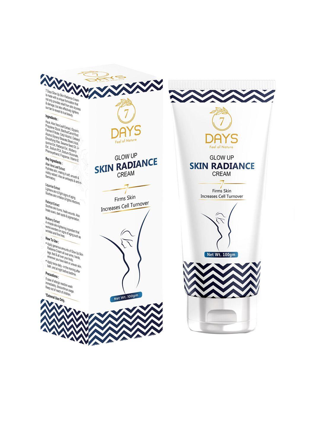 7 days glow up skin radiance cream to increase cell turnover with aloe vera - 100 g