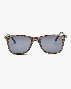 72022 polarised rectangular sunglasses with printed frame