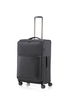 73h nylon 8 wheels tsa lock soft trolley - black