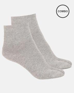 7487 compact cotton stretch toe socks with stay fresh treatment
