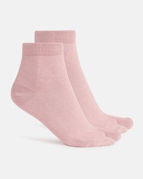 7487 compact cotton stretch toe socks with stay fresh treatment
