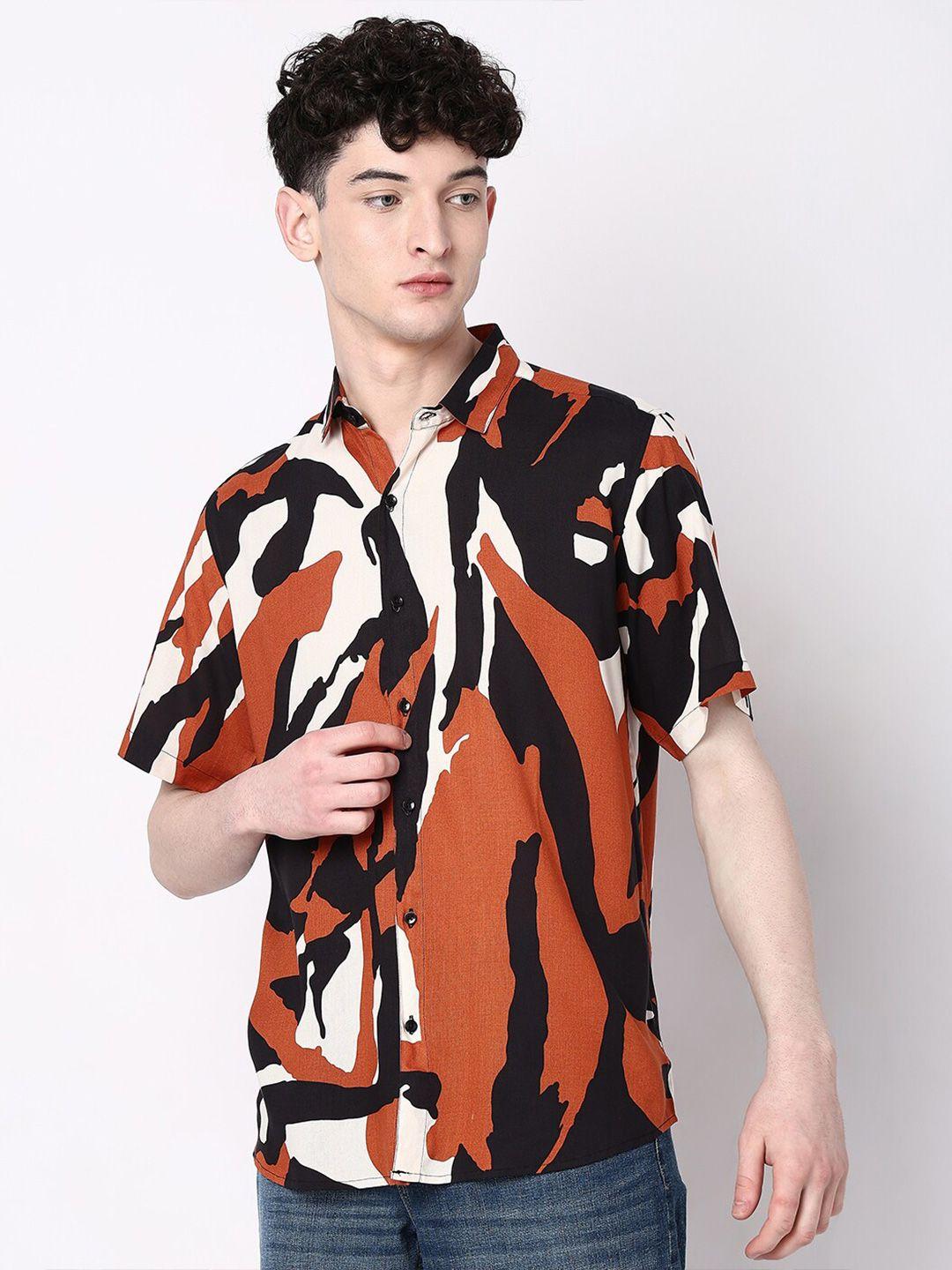 7shores classic abstract printed casual shirt
