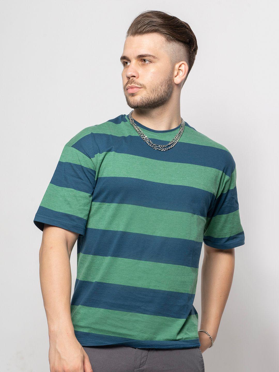 7shores men multicoloured striped pockets t-shirt