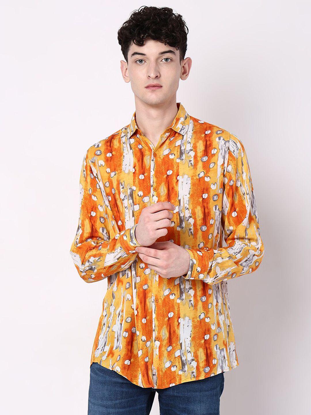 7shores classic abstract printed casual shirt