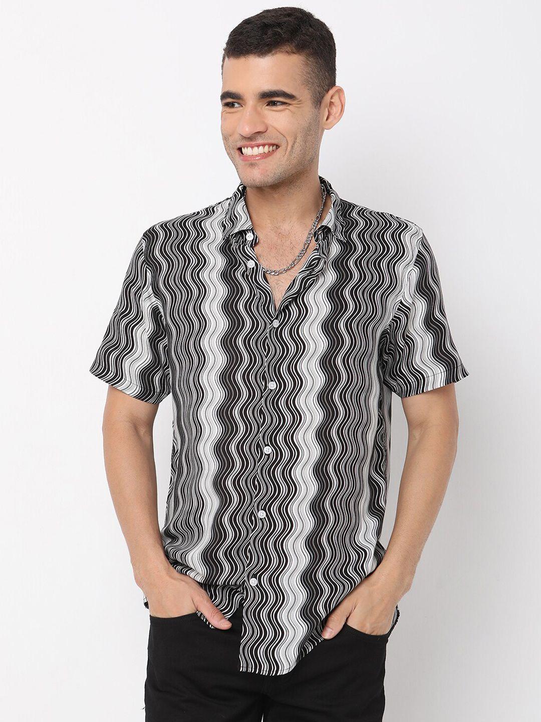 7shores classic abstract printed casual shirt