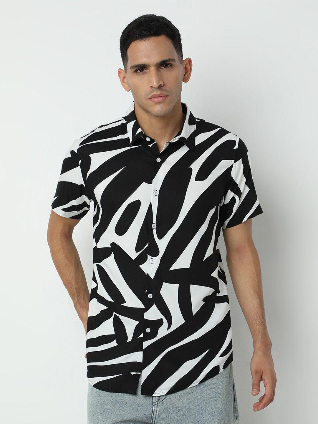 7shores classic abstract printed casual shirt