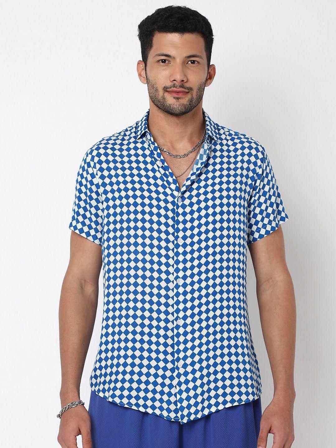 7shores gingham checked casual shirt