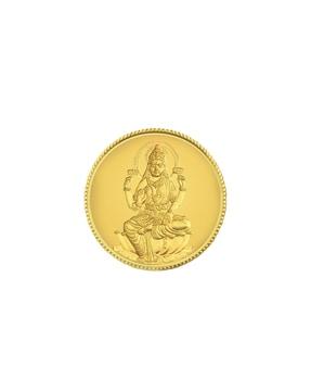 8 g yellow gold lakshmi coin