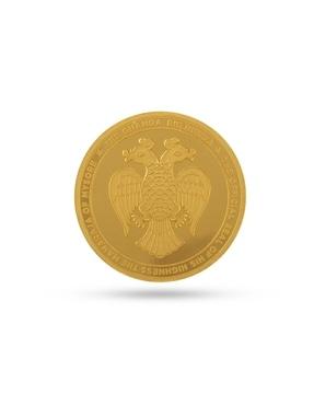8 gm yellow gold gandaberunda coin