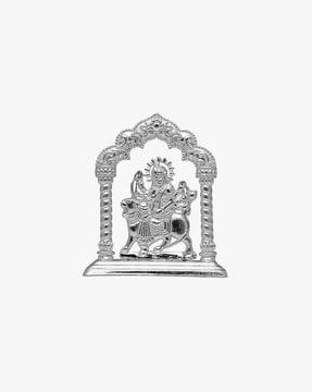 800 silver goddess durga idol in mandapam