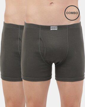 8008 combed cotton rib boxer brief with ultrasoft concealed waistband