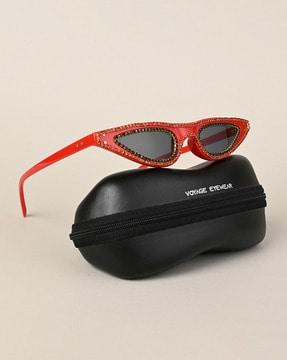 820 embellished cat-eye sunglasses with plastic lens