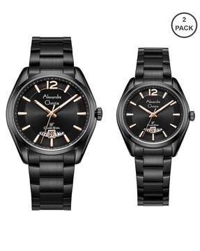 8679mdldipbarg pack of 2 men analogue watches