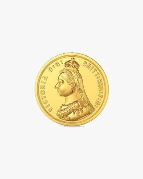 8g 22 kt queen victoria yellow gold coin