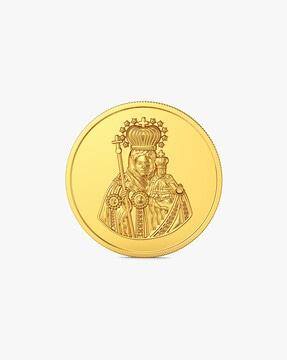 8g 22 kt st.mary yellow gold coin