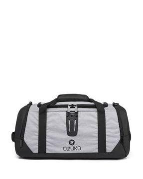 9005 brand print duffel bag