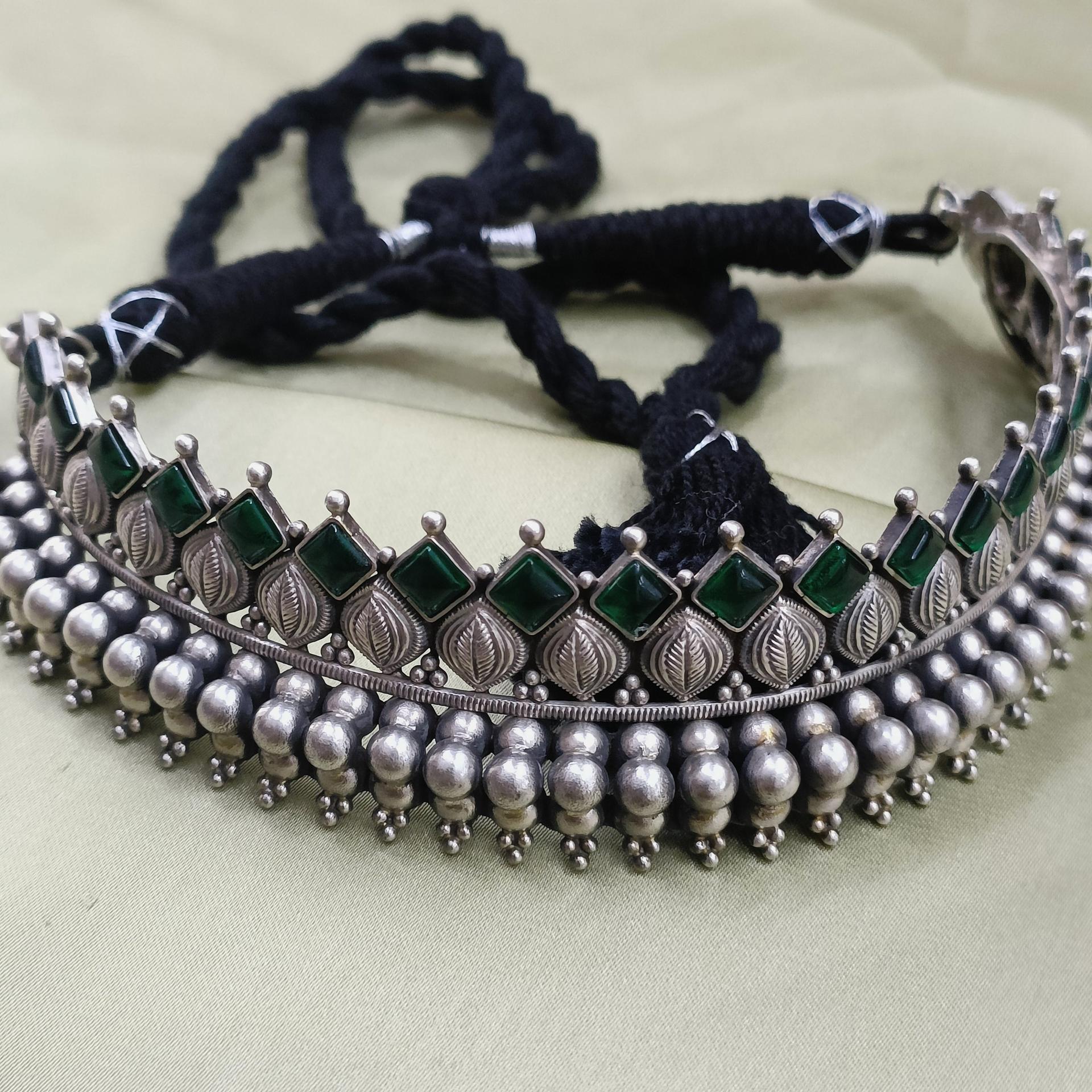 92.5 handcrafted silver neckpiece