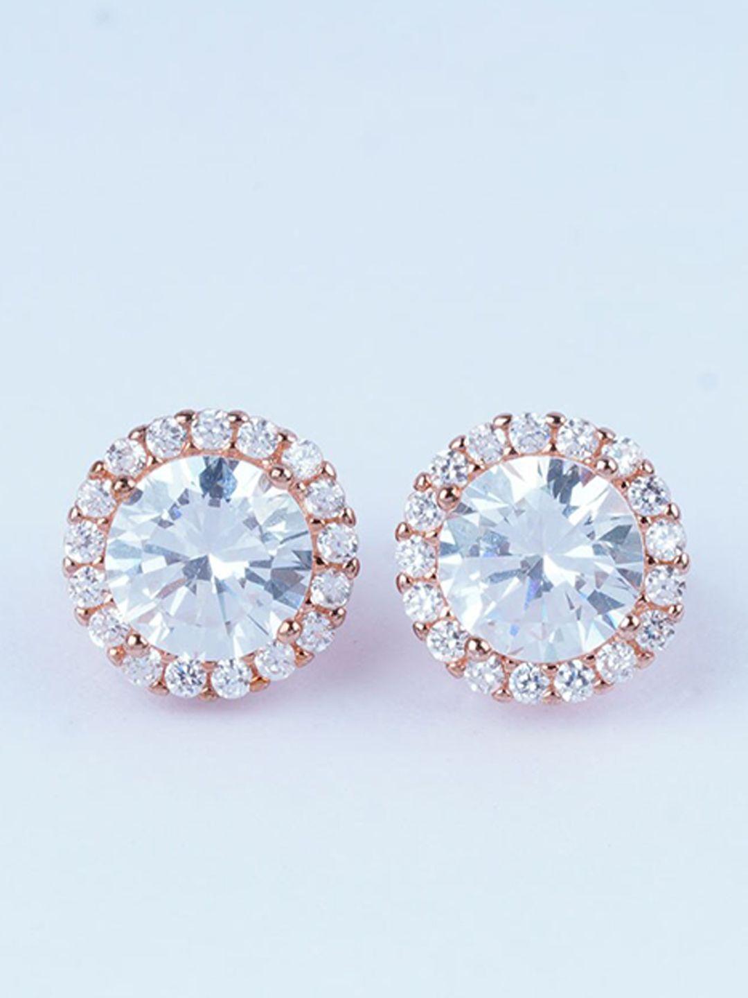 925 siller 925 pure silver rhodium-plated contemporary studs earrings