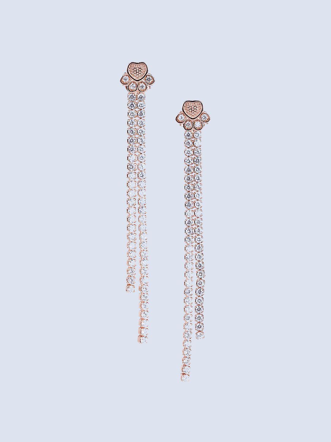 925 siller pure silver rhodium-plated contemporary drop earrings