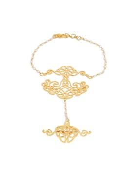 925 sterling silver gold-plated tree of life hathphool