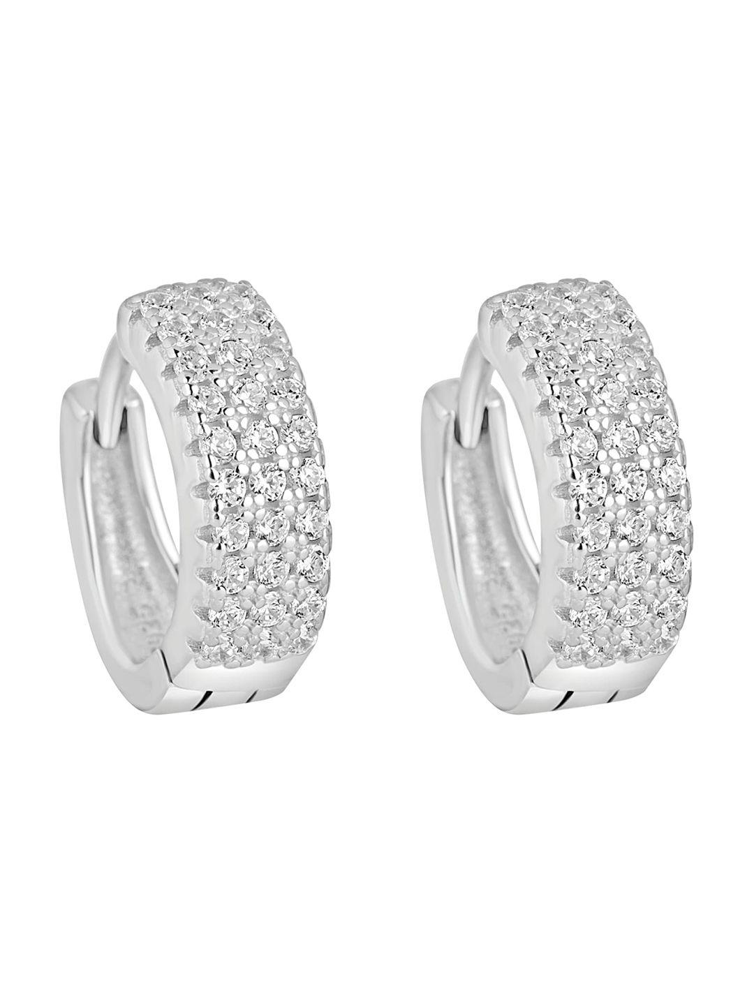 925 siller contemporary hoop earrings