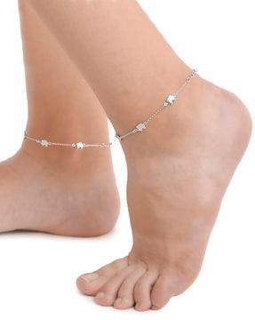 925 sterling silver anklet s with lobster claw clasp dj88451a/1