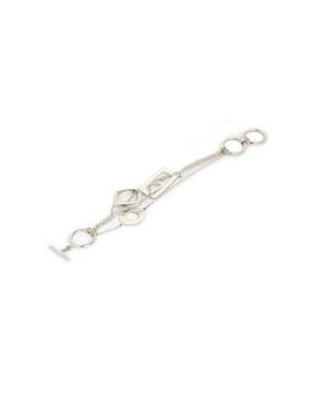 925 sterling silver geometric entanglement bracelet