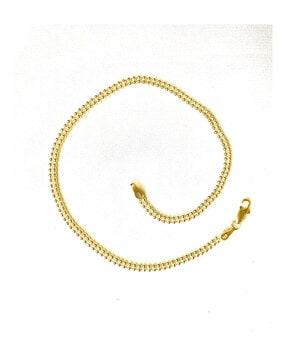 925 sterling silver gold-plated anklet