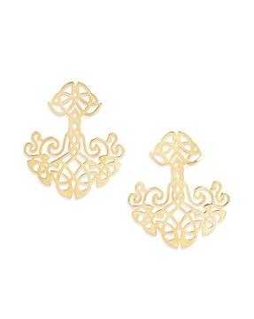 925 sterling silver gold-plated stud earrings