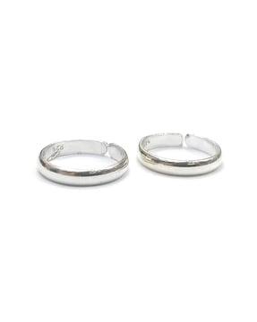 925 sterling silver plain toe ring