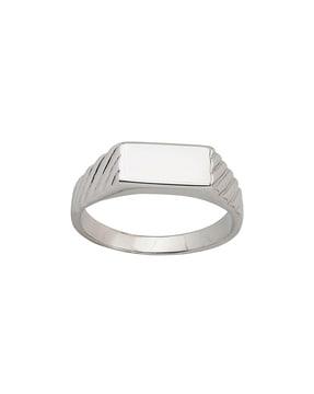 925 sterling silver rhodium-plated ring
