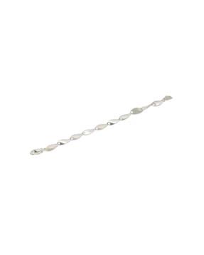 925 sterling silver twisted leaves bracelet