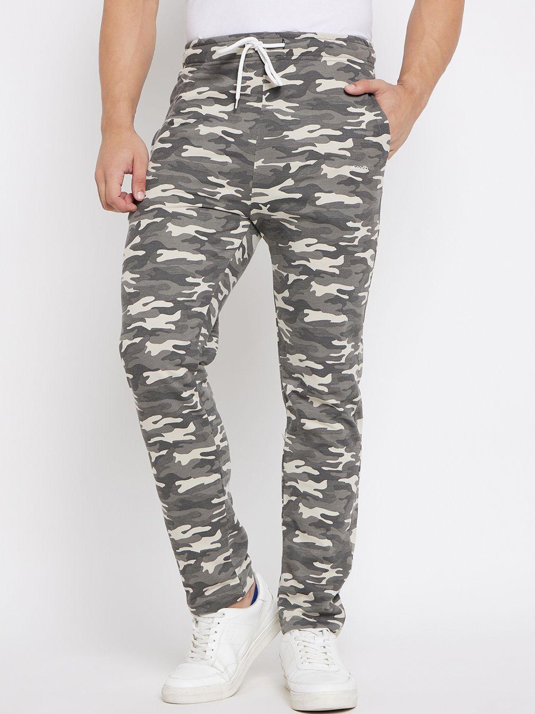 98 degree north men camouflage printed  cotton mid ride track pant