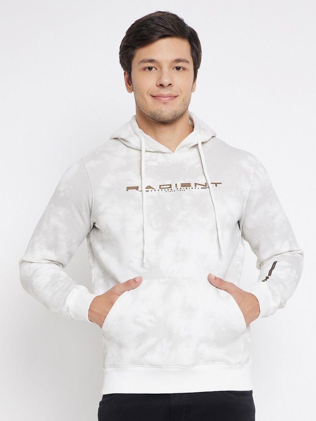 98 degree north typography printed hooded fleece pullover