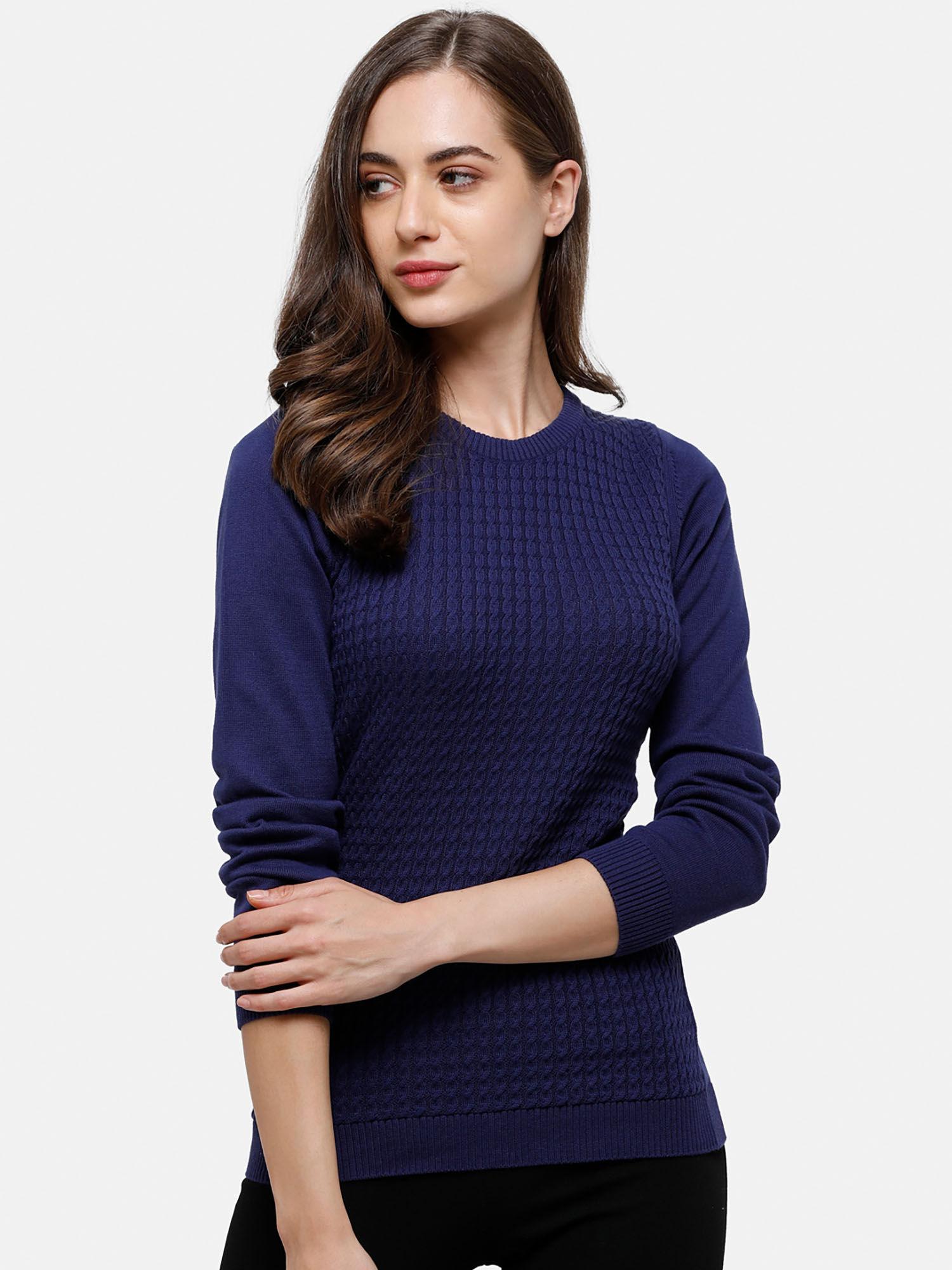 98 degree north's blue full sleeves sweater