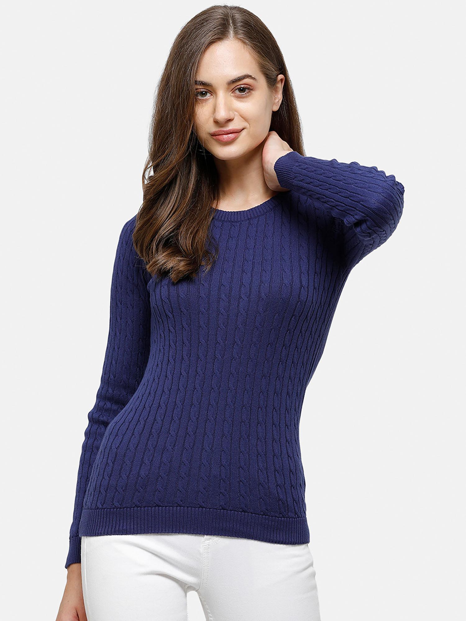 98 degree north's blue full sleeves sweater