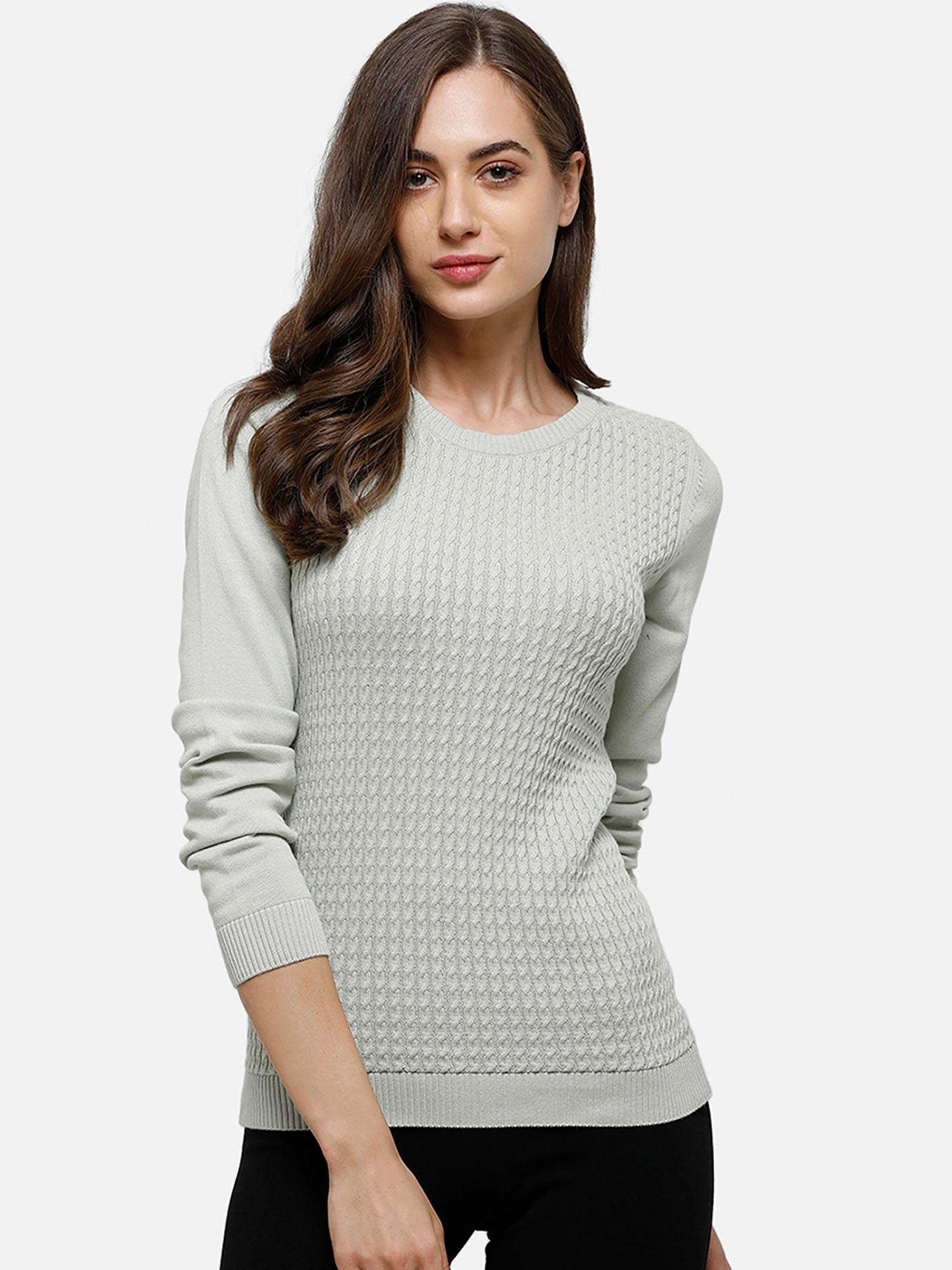 98 degree north's grey full sleeves sweater