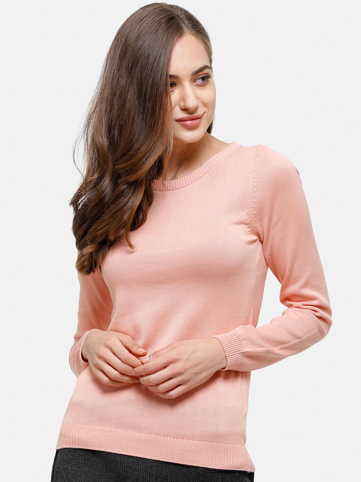 98 degree north's pink full sleeves sweater