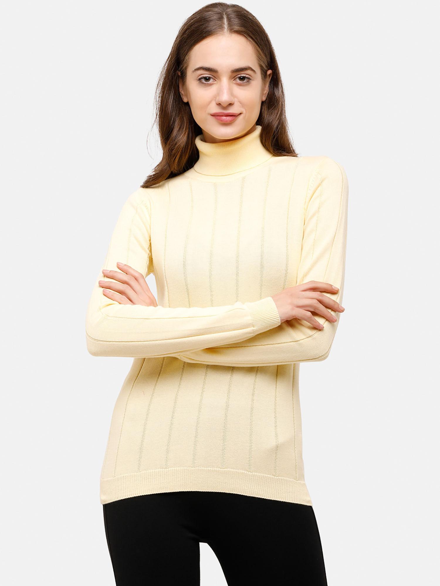 98 degree north's yellow full sleeves sweater