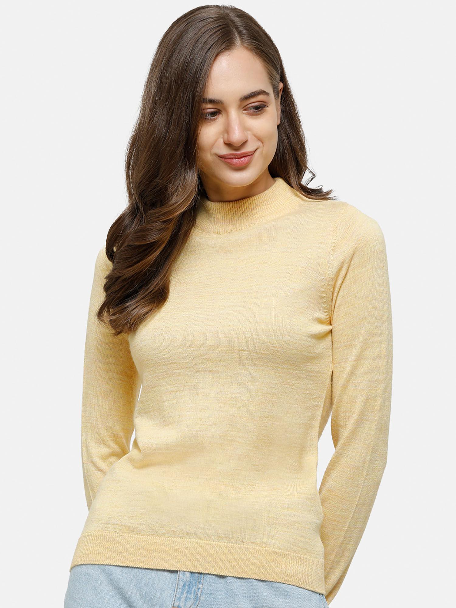 98 degree north's yellow full sleeves sweater